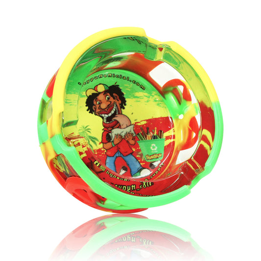 HONEYPUFF Round 85mm with Silicone Protective Cover Color Jamaica Style Hot Selling Ashtray