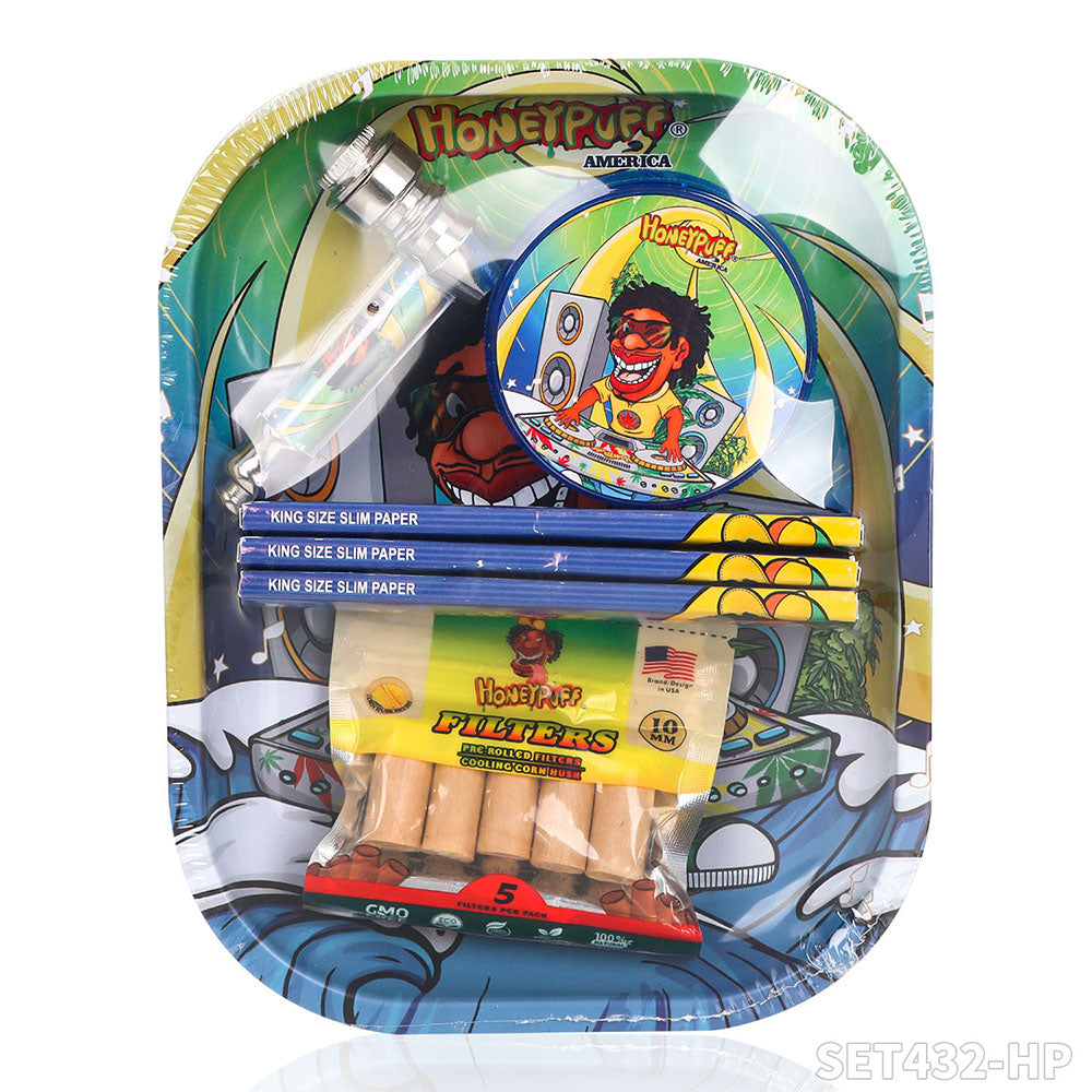 HONEYPUFF brand Pipe Roll Paper Grinder Plate Smoking Set Gift Cigarette Shop Accessories