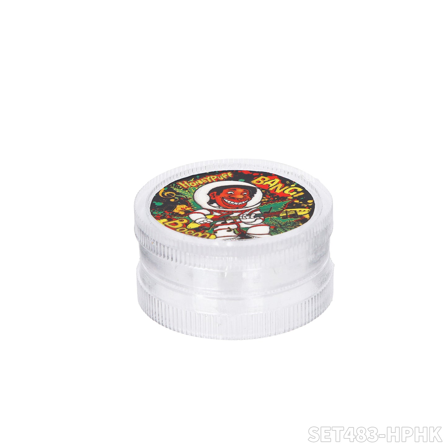 Honeypuff various designs smoking pipe kit with 30mm 2 parts plastic griner+short metal pipe+screen