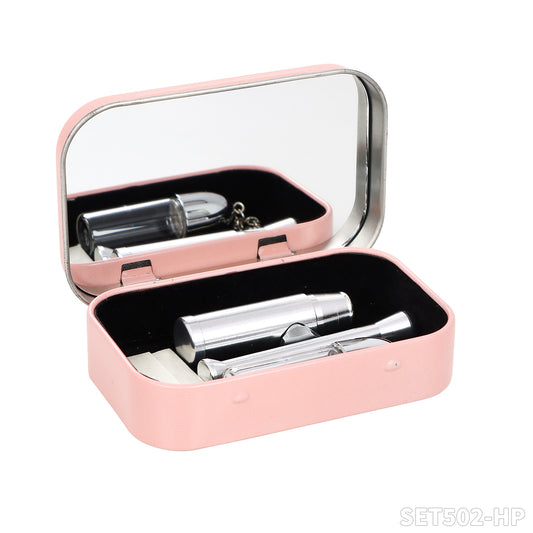 Honeypuff smoking kit snuff kit with glass bottle+snuff tube+Small knife blade