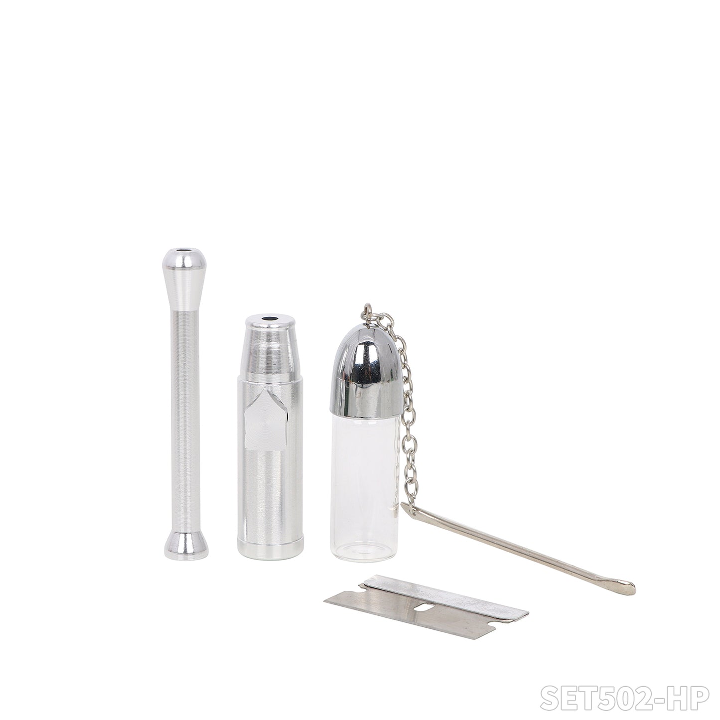 Honeypuff smoking kit snuff kit with glass bottle+snuff tube+Small knife blade