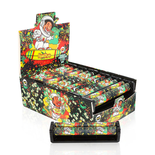 HONEYPUFF King Size Zigarettenrollmaschinen aus Kunststoff, schwarze Rollmaschine, 12 Stück/Box