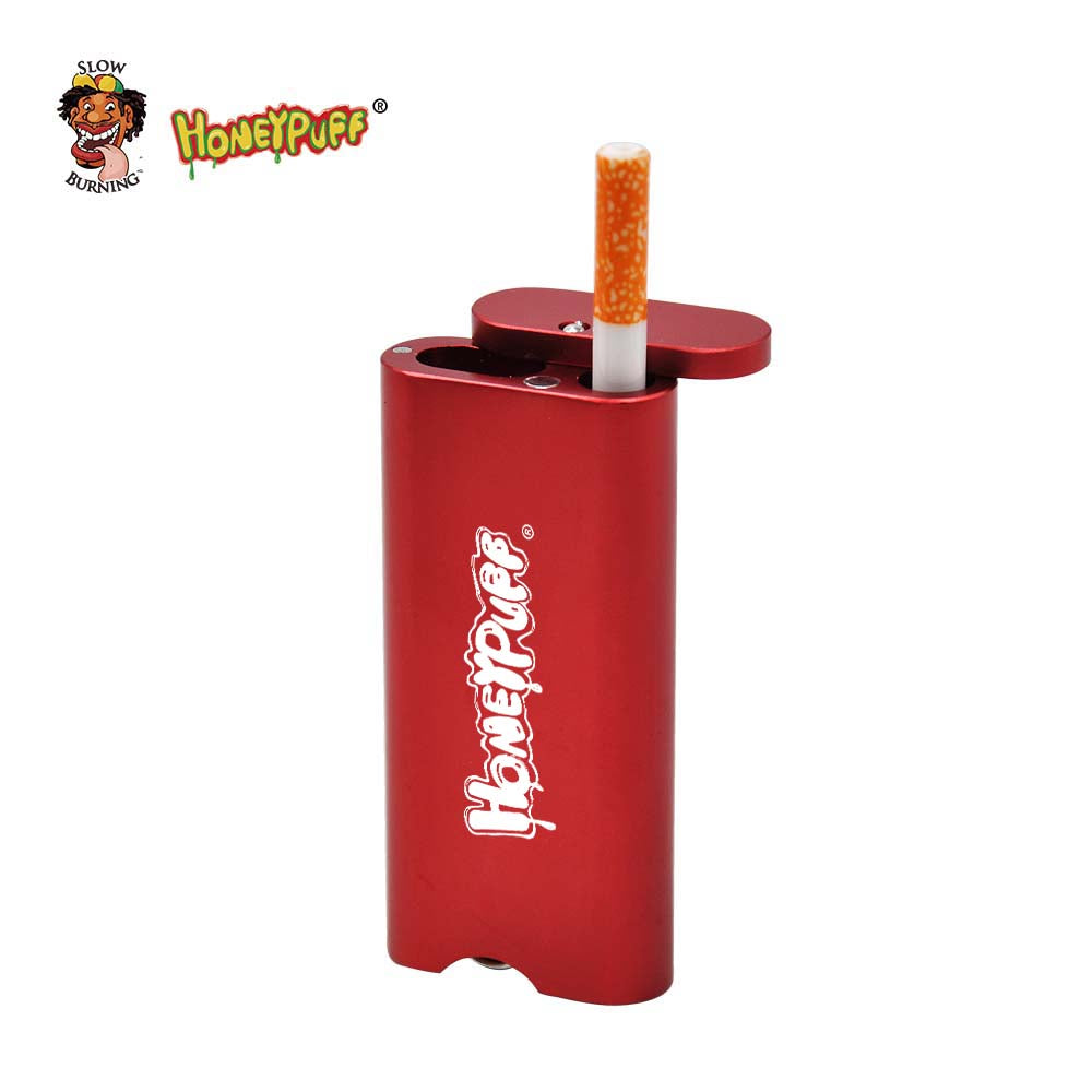 HONEYPUFF multi-color custom logo metal aluminum cigarette box set, ceramic pipe, metal cleaning hook, smoking accessories