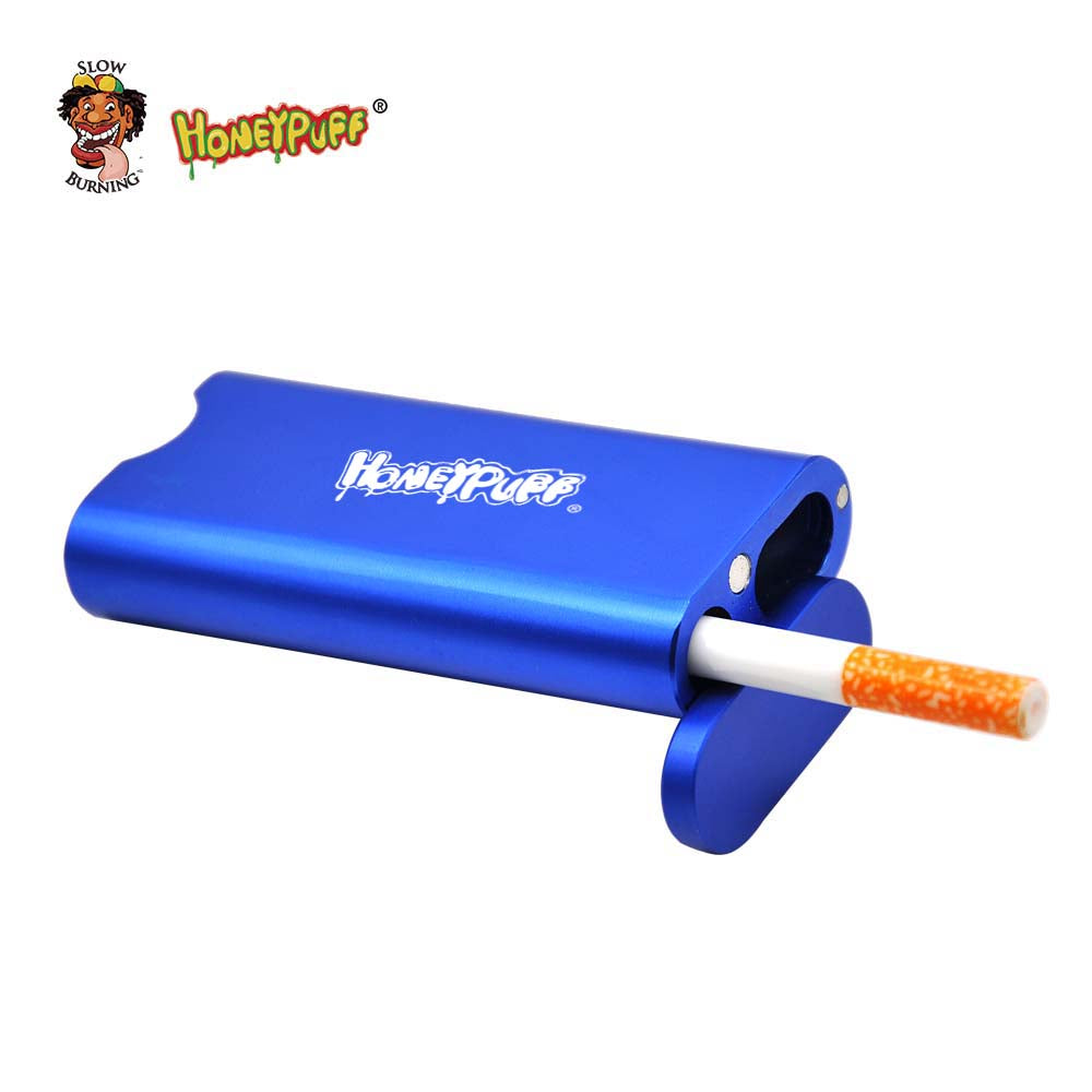 HONEYPUFF multi-color custom logo metal aluminum cigarette box set, ceramic pipe, metal cleaning hook, smoking accessories