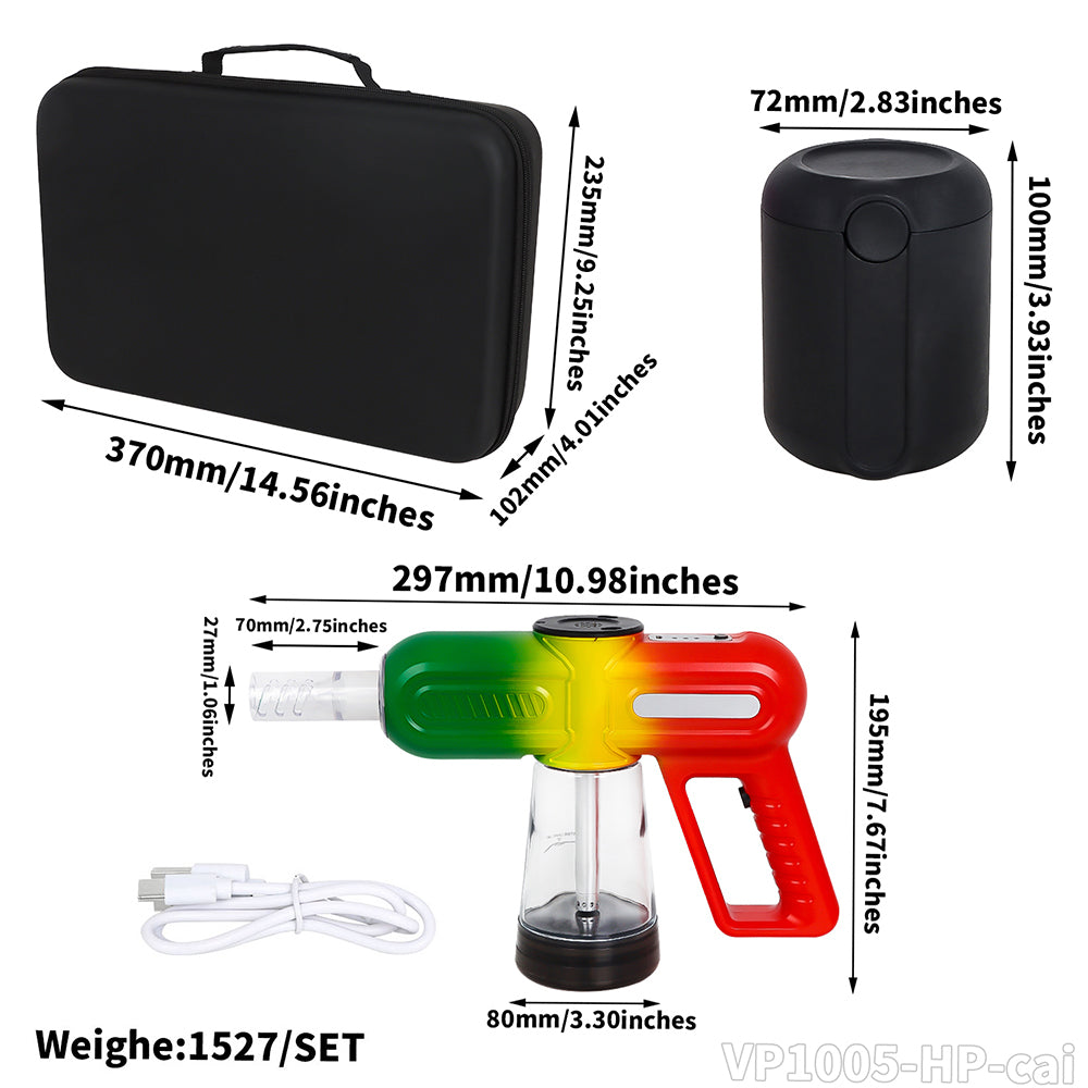 HONEYPUFF brand new gun shaped electric water pipe cigarette store accessories
