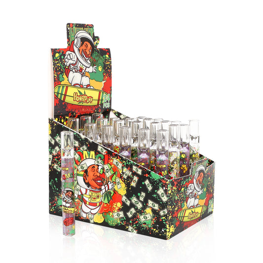 HONEYPUFF Glas-One-Hitter, 103 mm Glas-Tabakpfeifen, leicht zu reinigende Tabakpfeifen, 24 Stück