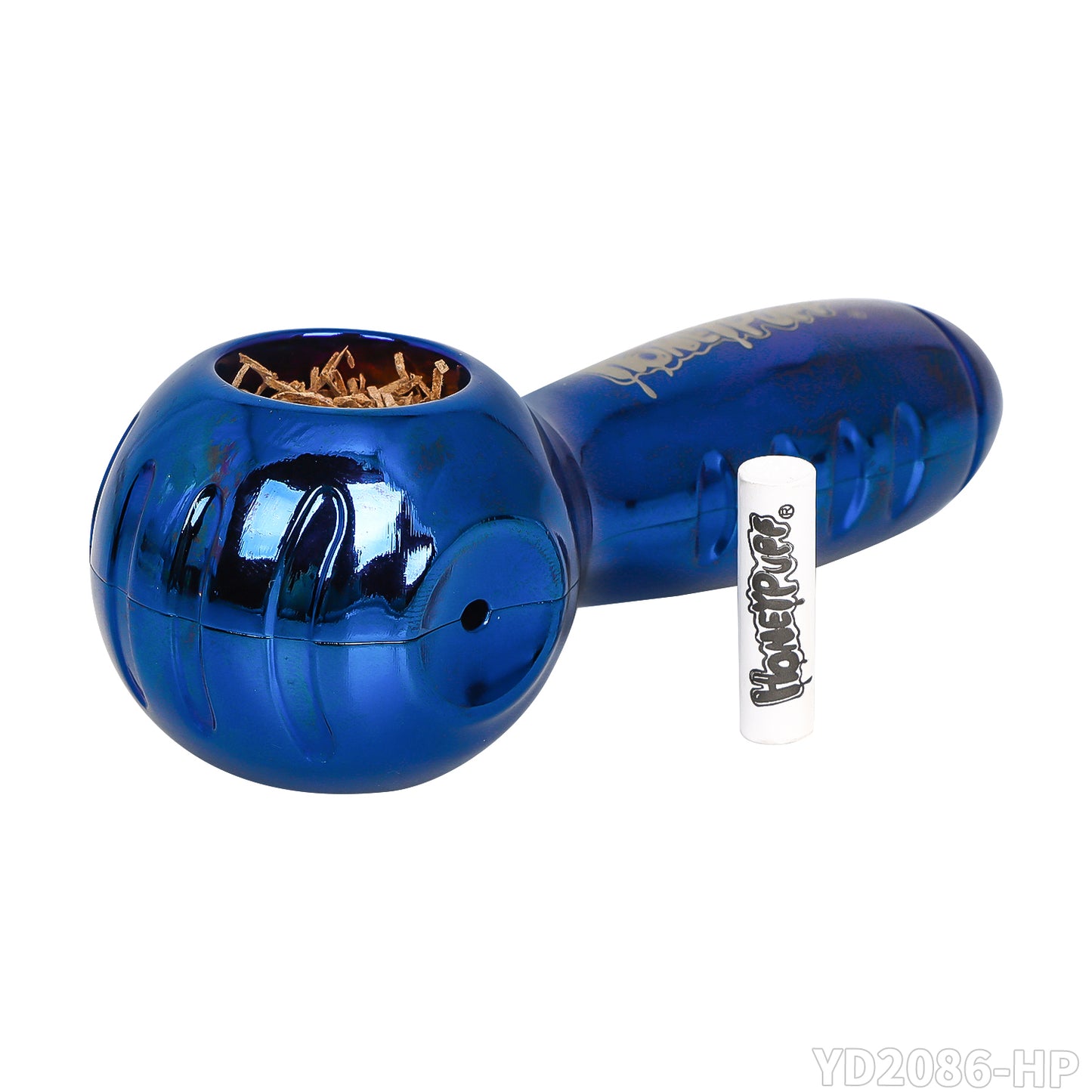 HONEYPUFF black zinc alloy removable laser custom logo with filter tip pipe smoking accessories