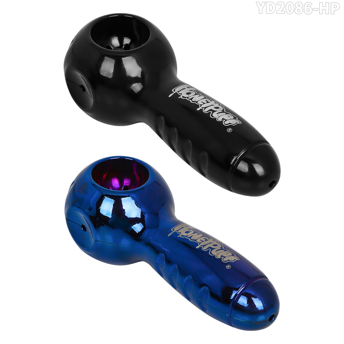 HONEYPUFF black zinc alloy removable laser custom logo with filter tip pipe smoking accessories