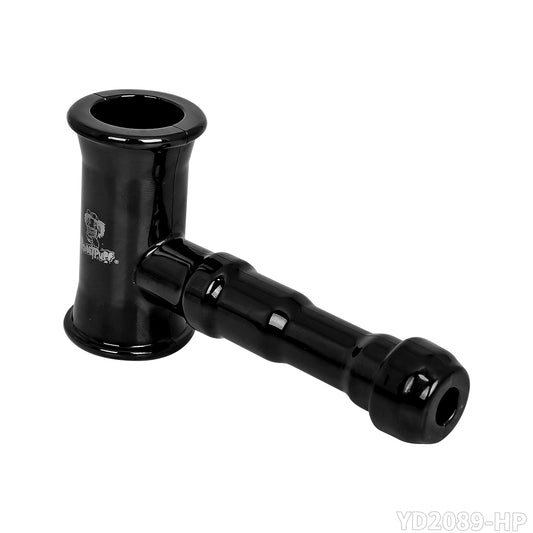 HONEYPUFF Black Zinc Alloy Hammer Molding Removable Laser Custom Logo Pipe Smoking Accessories