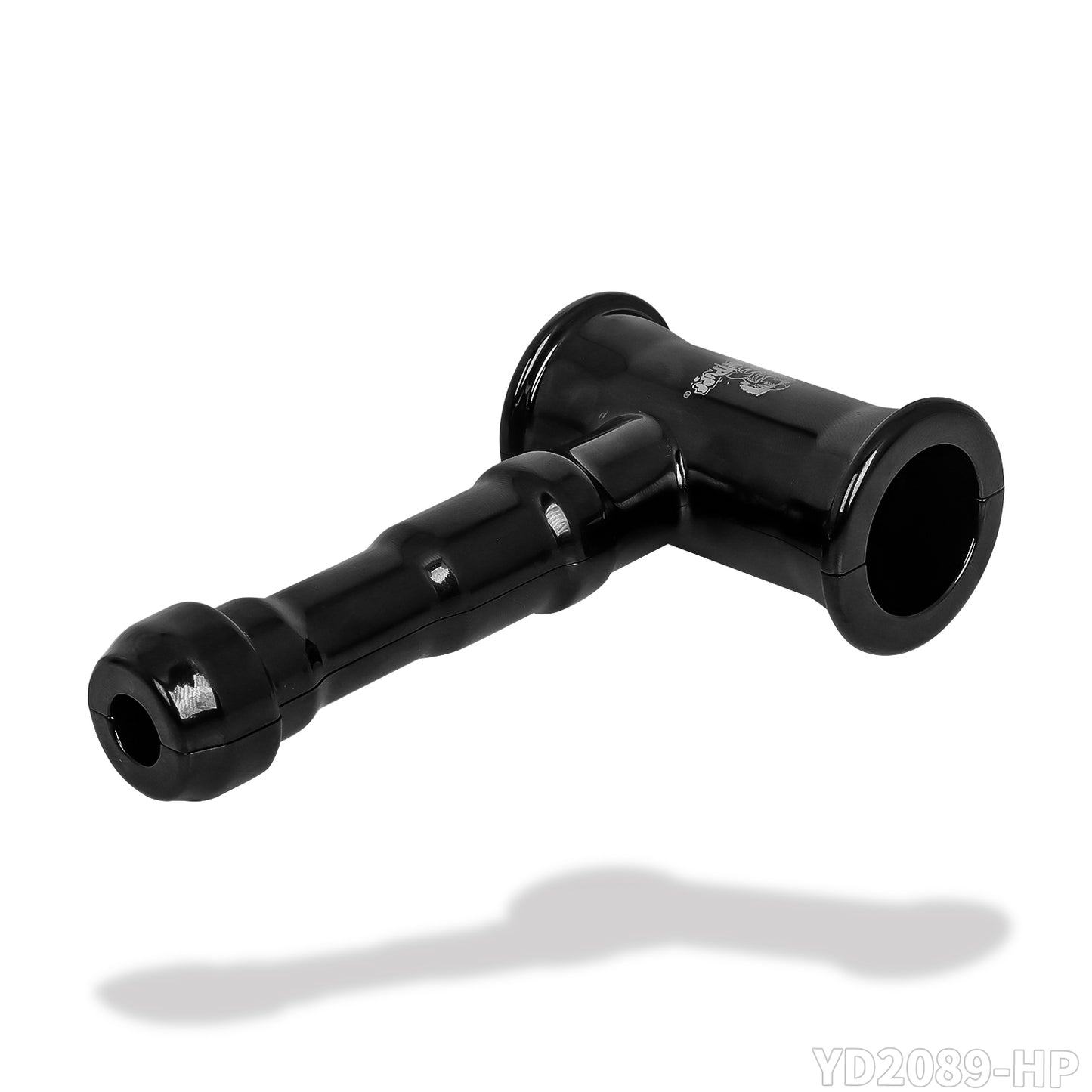 HONEYPUFF Black Zinc Alloy Hammer Molding Removable Laser Custom Logo Pipe Smoking Accessories
