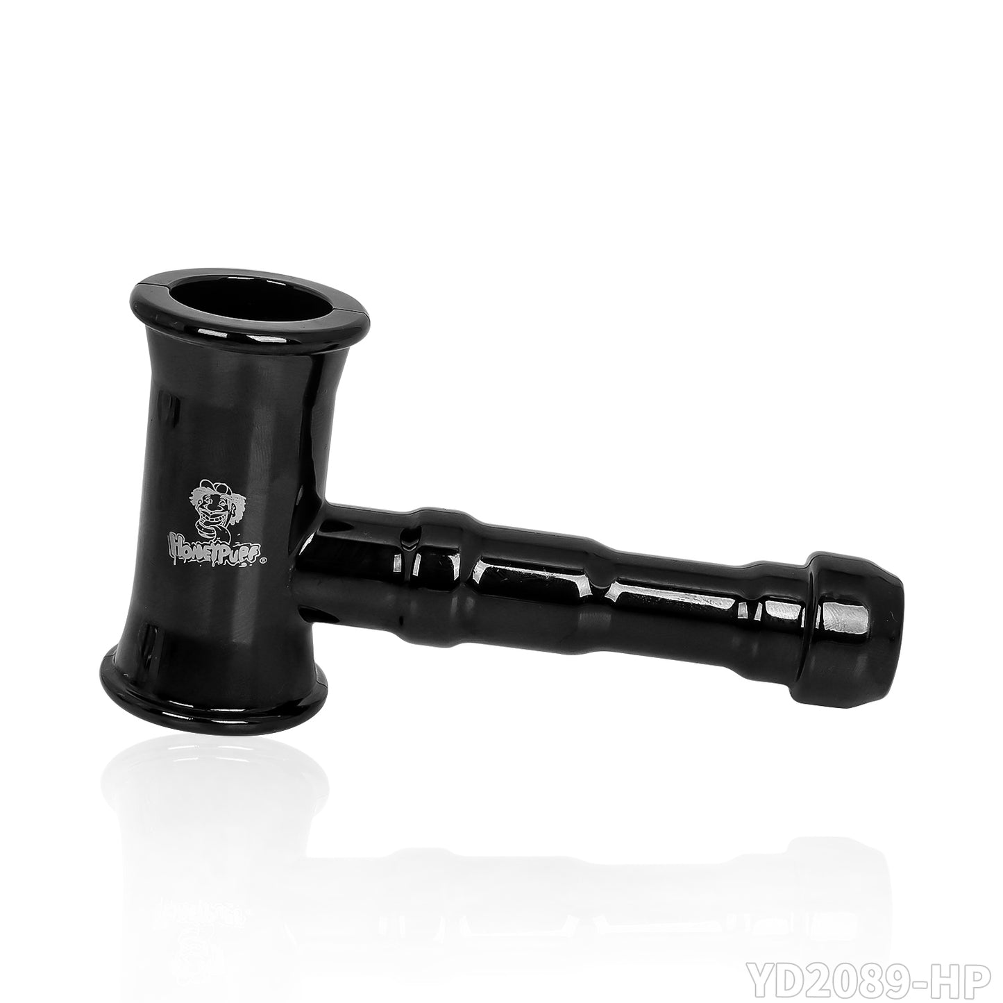 HONEYPUFF Black Zinc Alloy Hammer Molding Removable Laser Custom Logo Pipe Smoking Accessories