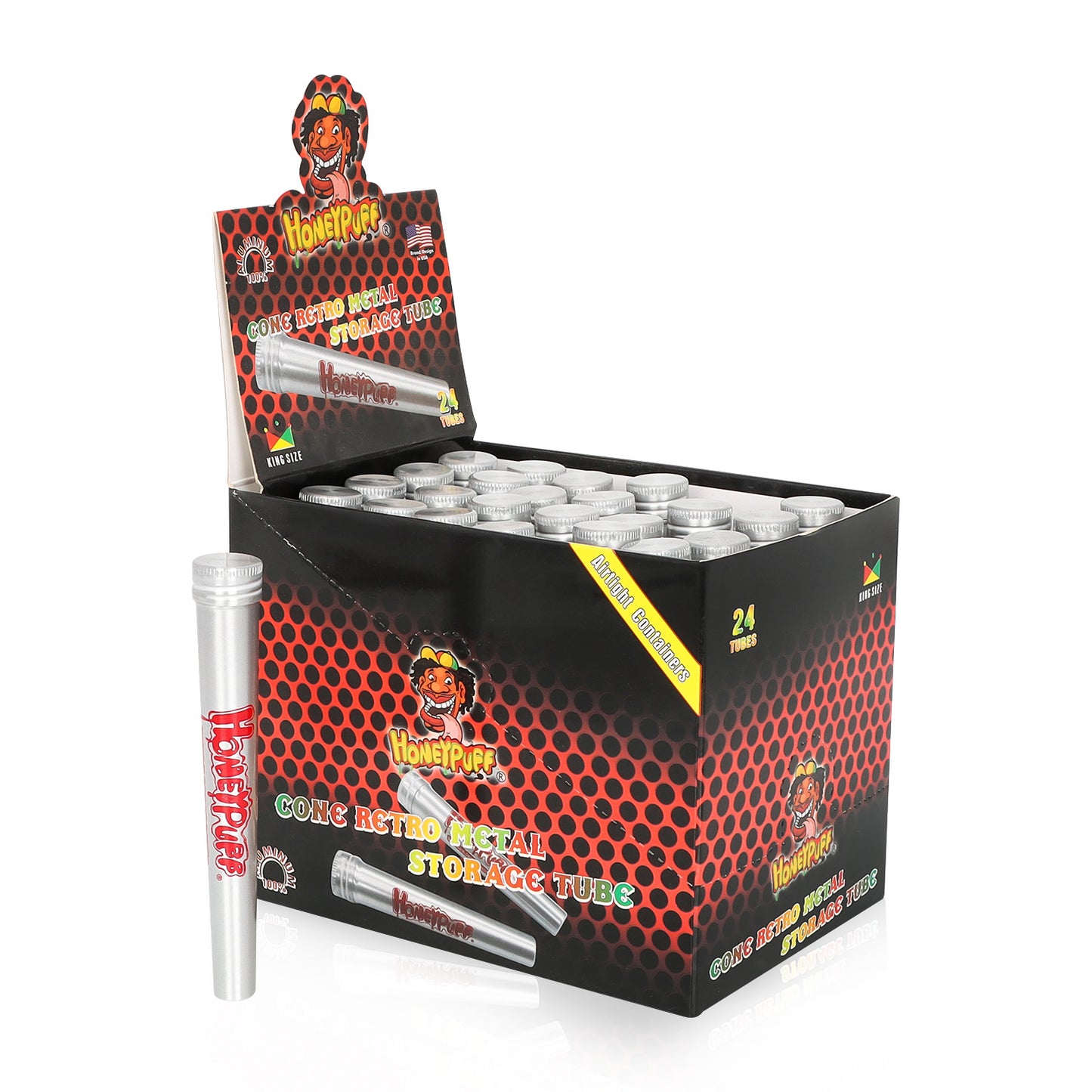 Tube métallique en aluminium Honeypuff Doob 117 mm, cône à rouler hermétique, anti-odeur, accessoires pour fumeurs