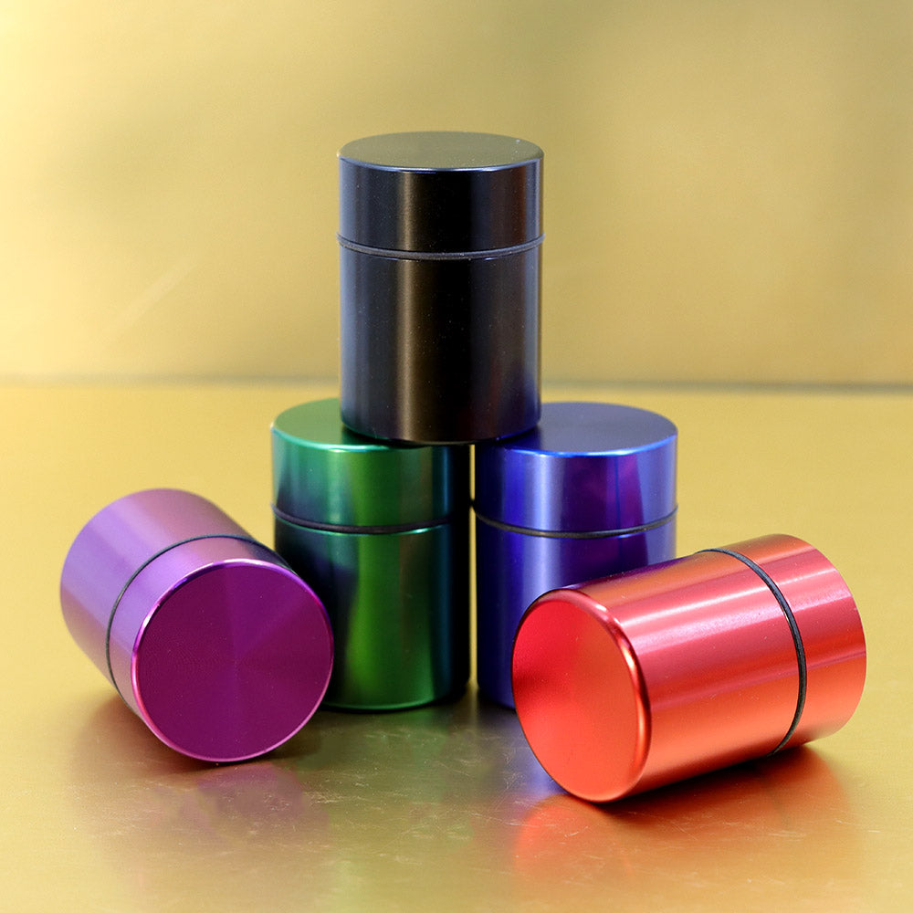 Honeypuff 46 X 34mm Tobacco Metal Aluminum Alloy, Multi-Colored Metal Herbal Case Cigarette Case Cigarette Accessories