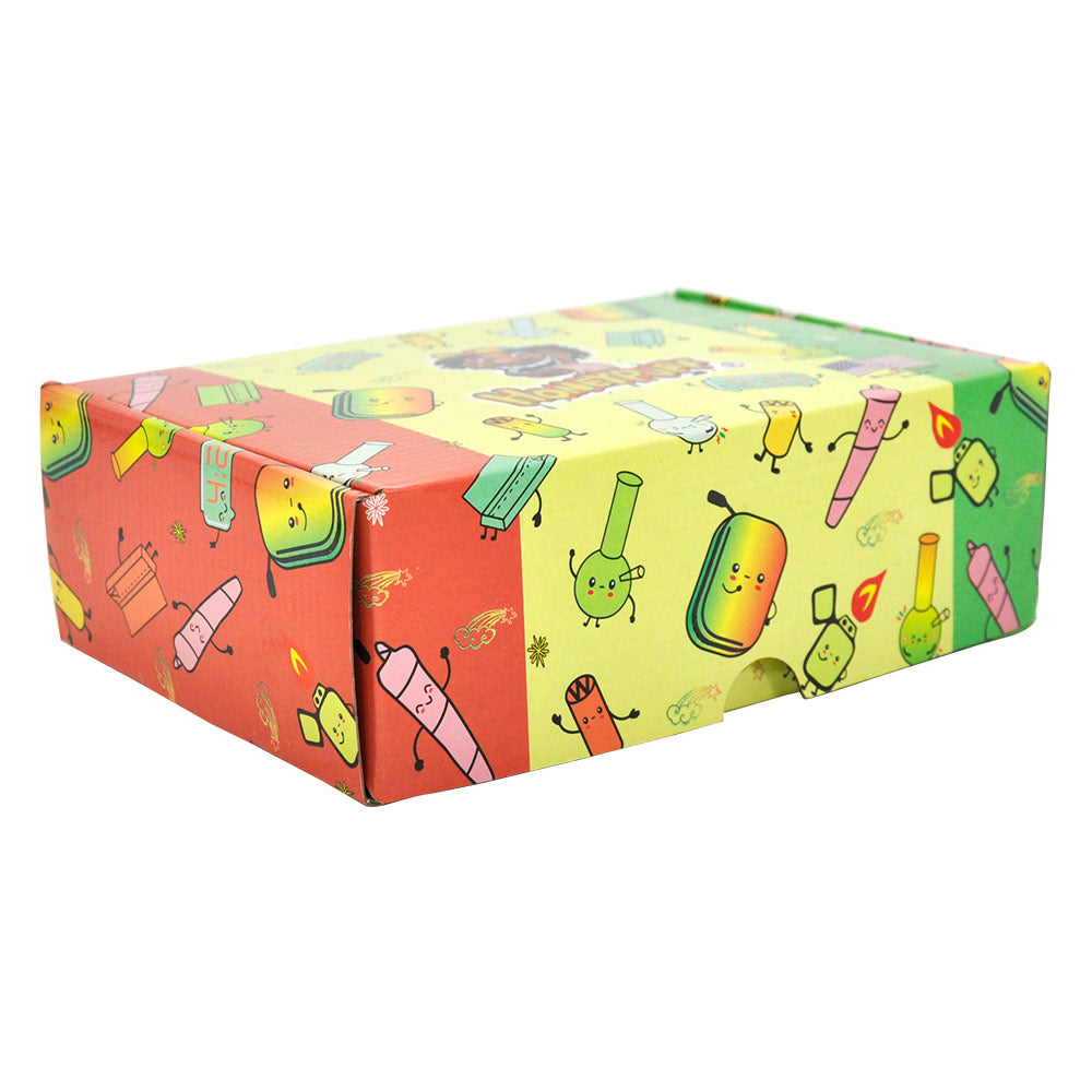 HONEYPUFF Smell Proof Bag, Rasta Style Cigarette Stash Box, 155 x 112 mm Portable Pouch Tobacco Bag