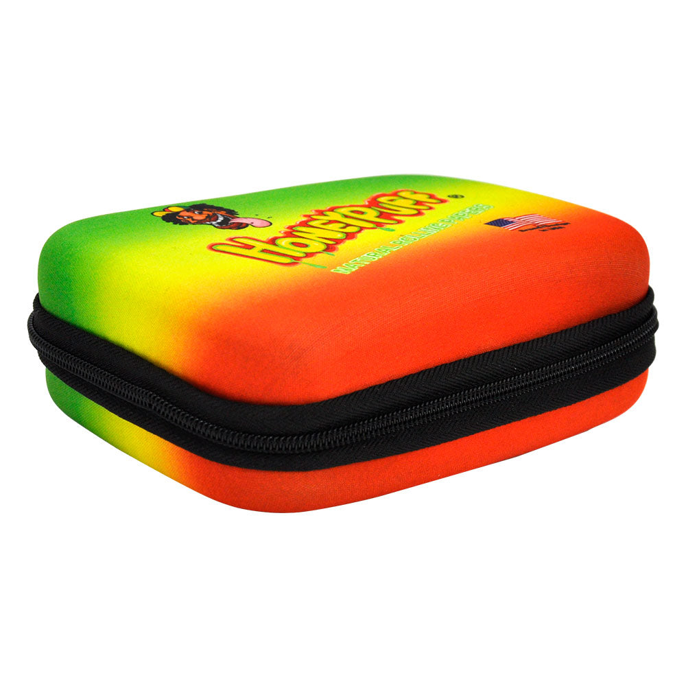 HONEYPUFF Smell Proof Bag, Rasta Style Cigarette Stash Box, 155 x 112 mm Portable Pouch Tobacco Bag