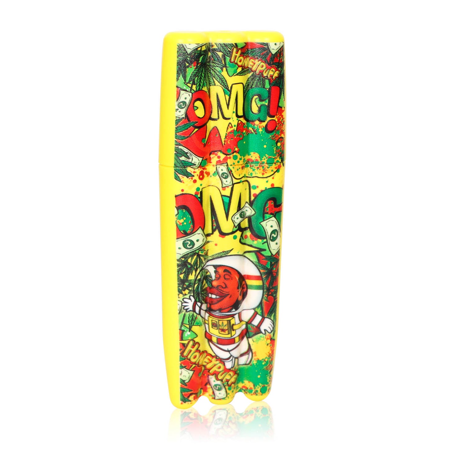 HONEYPUFF 5 Joint Holder, Smell Proof Pre Roll Cone Holder Case, 121 mm Yellow Joint Case, 12 PCS / Box