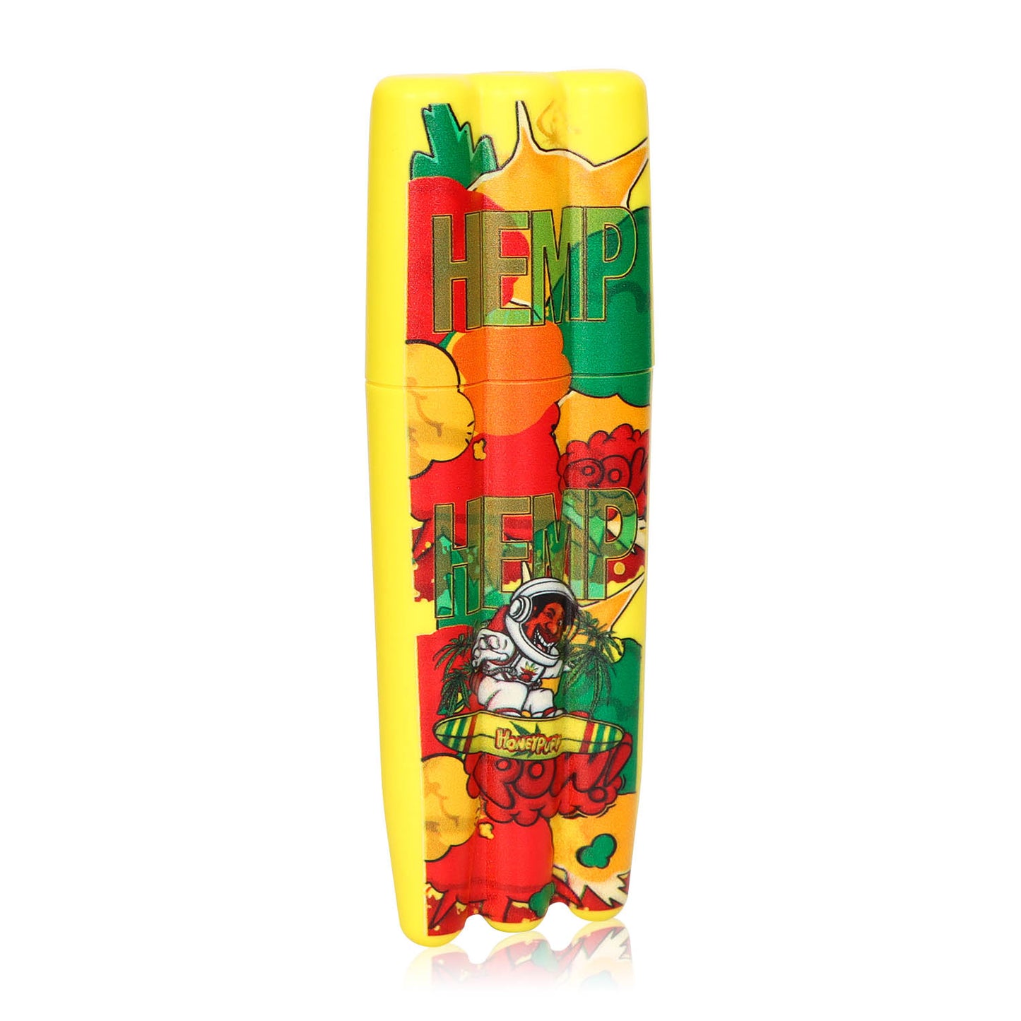 HONEYPUFF 5 Joint Holder, Smell Proof Pre Roll Cone Holder Case, 121 mm Yellow Joint Case, 12 PCS / Box
