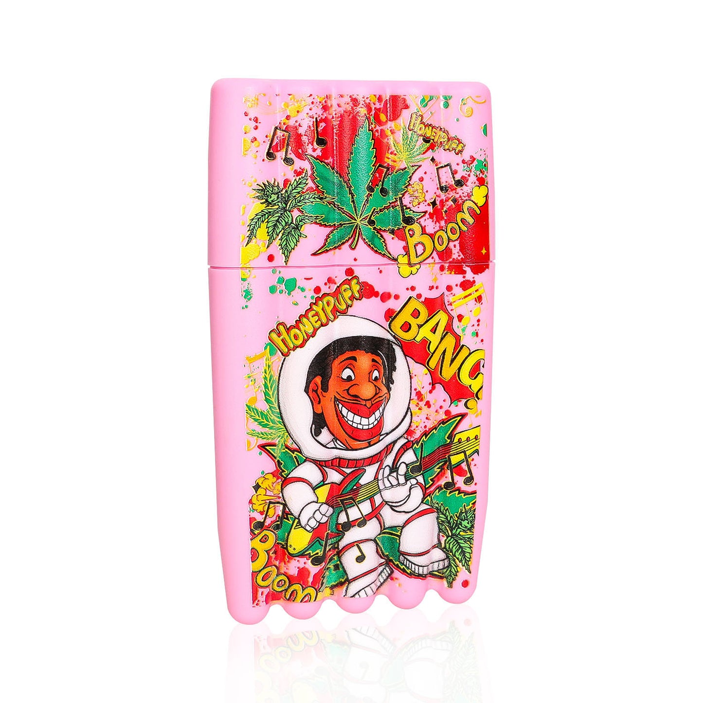 HONEYPUFF 5 Joint Holder, Smell Proof Pre Roll Cone Holder Case, 121 mm Pink Joint Case, 12 PCS / Box