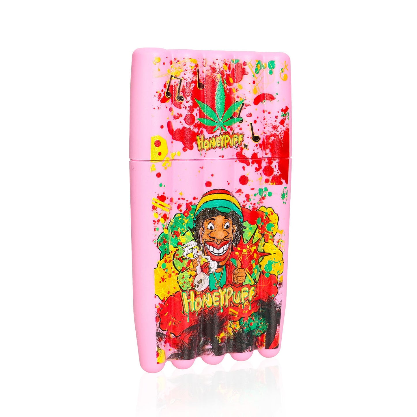 HONEYPUFF 5 Joint Holder, Smell Proof Pre Roll Cone Holder Case, 121 mm Pink Joint Case, 12 PCS / Box