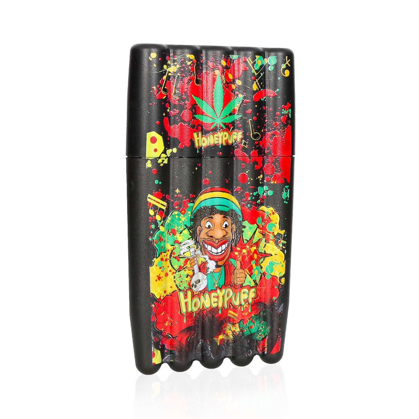 HONEYPUFF 5 Joint Holder, Smell Proof Pre Roll Cone Holder Case, 121 mm Black Joint Case, 12 PCS / Box