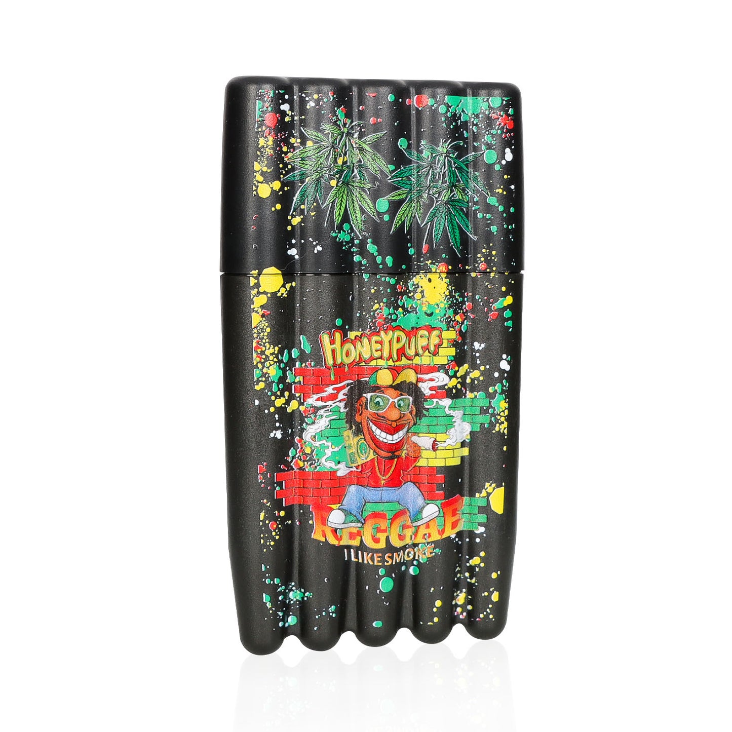 HONEYPUFF 5 Joint Holder, Smell Proof Pre Roll Cone Holder Case, 121 mm Black Joint Case, 12 PCS / Box