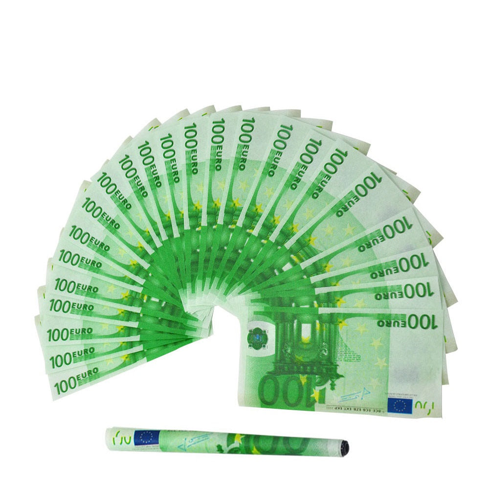 HONEYPUFF 100 Euro Pre Rolled Cigarette Rolling Papers, King Size Rolling Papers, Thin Slow Burning Rolling Paper, 24 Pieces