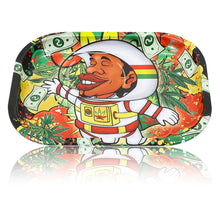 Load image into Gallery viewer, HONEYPUFF Tinplate Metal Rolling Tray, 7 x 5.5 Inches Small Size Rolling Trays, Portable Rolling Paper Tray
