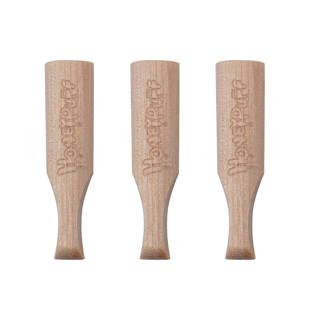 HONEYPUFF Strawberry Flavored Wood Rolling Filter Tips, 40 mm Cigarette Holder, 120 Tips / Jar