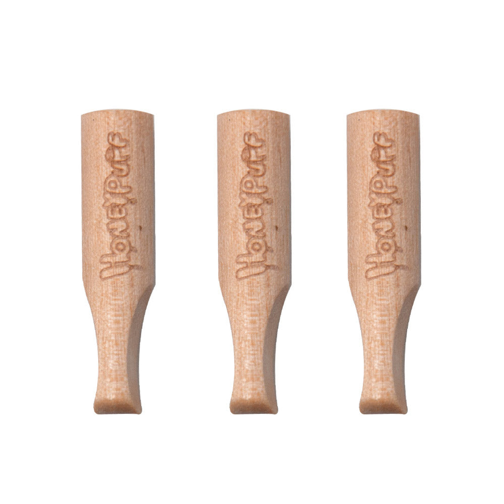 HONEYPUFF Blueberry Flavored Wood Rolling Filter Tips, 34 mm Cigarette Holder, 120 Tips / Jar