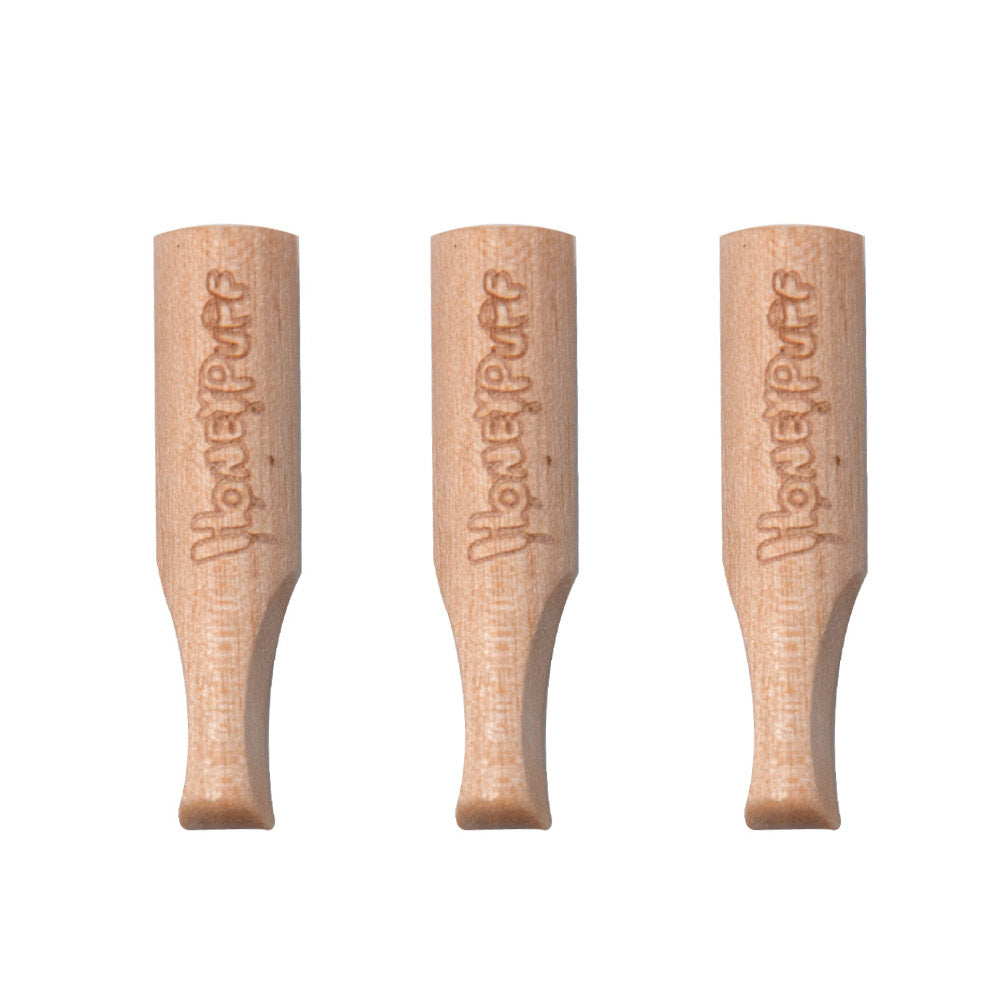 HONEYPUFF Russia Cream Flavored Wood Rolling Filter Tips, 34 mm Cigarette Holder, 120 Tips / Jar