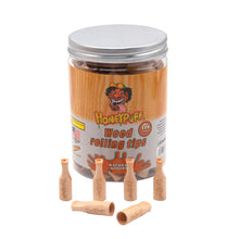 Load image into Gallery viewer, HONEYPUFF Organic Flavored Wood Rolling Filter Tips, 34 mm Cigarette Holder, 120 Tips / Jar