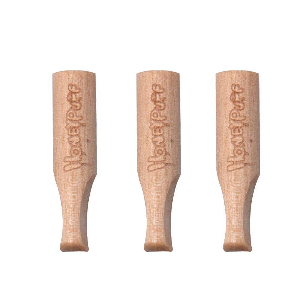HONEYPUFF Organic Flavored Wood Rolling Filter Tips, 34 mm Cigarette Holder, 120 Tips / Jar