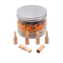 Load image into Gallery viewer, HONEYPUFF Mango Flavored Wood Rolling Filter Tips, 34 mm Cigarette Holder, 60 Tips / Jar
