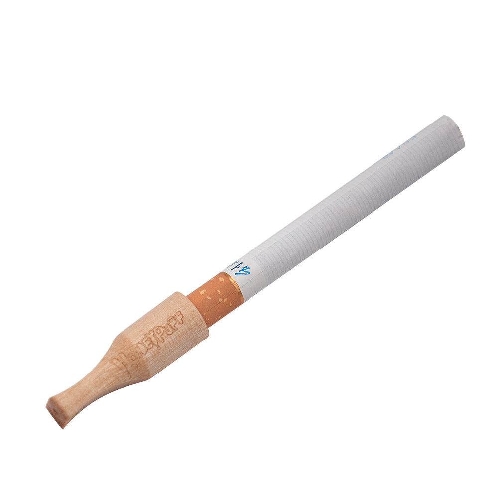 HONEYPUFF Russia Cream Flavored Wood Rolling Filter Tips, 34 mm Cigarette Holder, 60 Tips / Jar