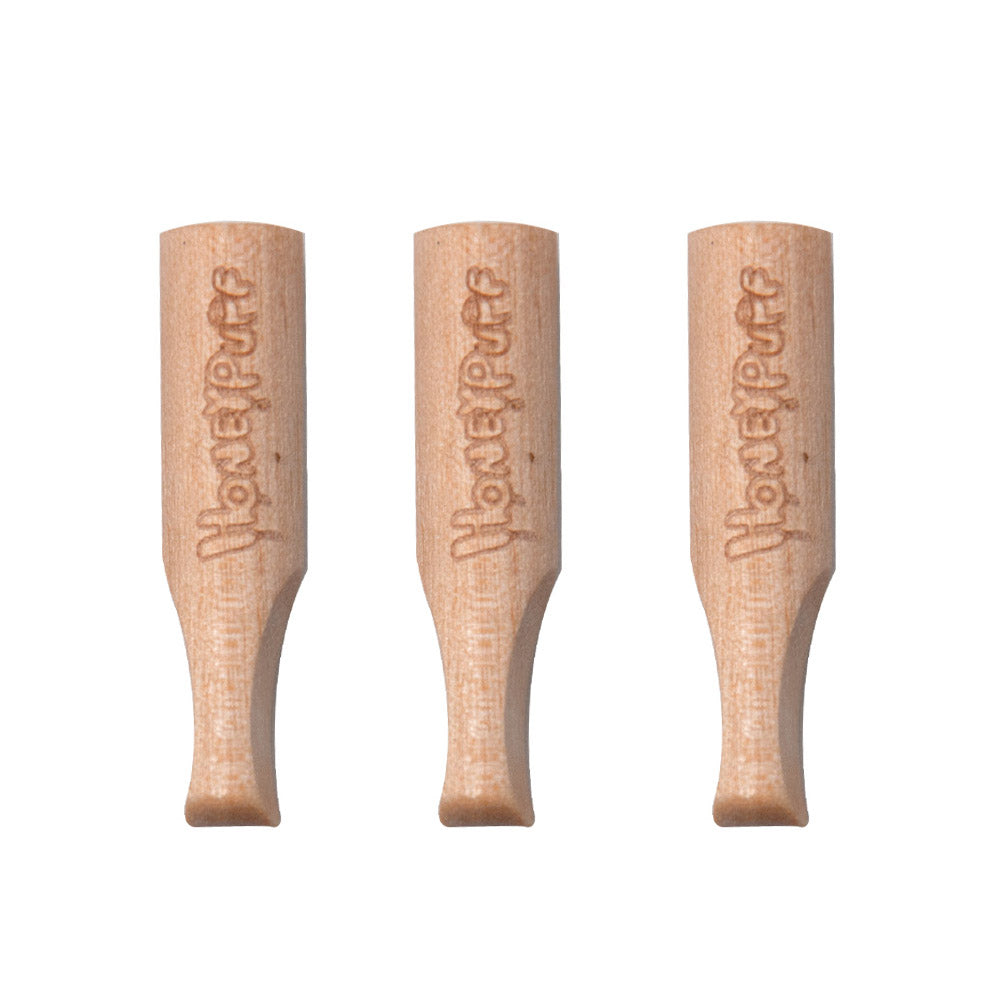 HONEYPUFF Organic Flavored Wood Rolling Filter Tips, 34 mm Cigarette Holder, 60 Tips / Jar