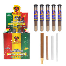 Load image into Gallery viewer, HONEYPUFF 98 mm Blueberry Flavored Pre Rolled Cones, Wood Tips Rolling Cones &amp; Glass Cigarette Holder, 1 PCS /Tube 24Tubes / Box
