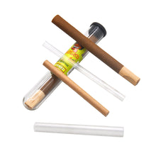 Load image into Gallery viewer, HONEYPUFF 98 mm Green Apple Flavored Pre Rolled Cones, Wood Tips Rolling Cones &amp; Glass Cigarette Holder, 1 PCS /Tube 24Tubes / Box