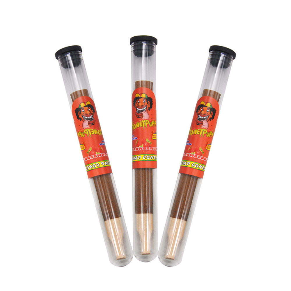 cone cigarette HONEYPUFF Strawberry Flavors Pre Rolled Cones with Wood Tips, King Siz