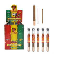 Load image into Gallery viewer, HONEYPUFF Cherry Flavors Pre Rolled Cones with Wood Tips, King Size Rolling Paper &amp; Glass Cigarette Holder, Slow Burning Rolling Cones, 1 PCS/ Tube 24 Tubes/Box
