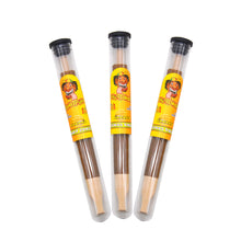 Load image into Gallery viewer, HONEYPUFF Banana Flavors Pre Rolled Cones with Wood Tips, King Size Rolling Paper &amp; Glass Cigarette Holder, Slow Burning Rolling Cones, 1 PCS/ Tube 24 Tubes/Box
