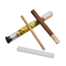 Load image into Gallery viewer, HONEYPUFF Green Apple Flavors Pre Rolled Cones with Wood Tips, King Size Rolling Paper &amp; Glass Cigarette Holder, Slow Burning Rolling Cones, 1 PCS/ Tube 24 Tubes/Box
