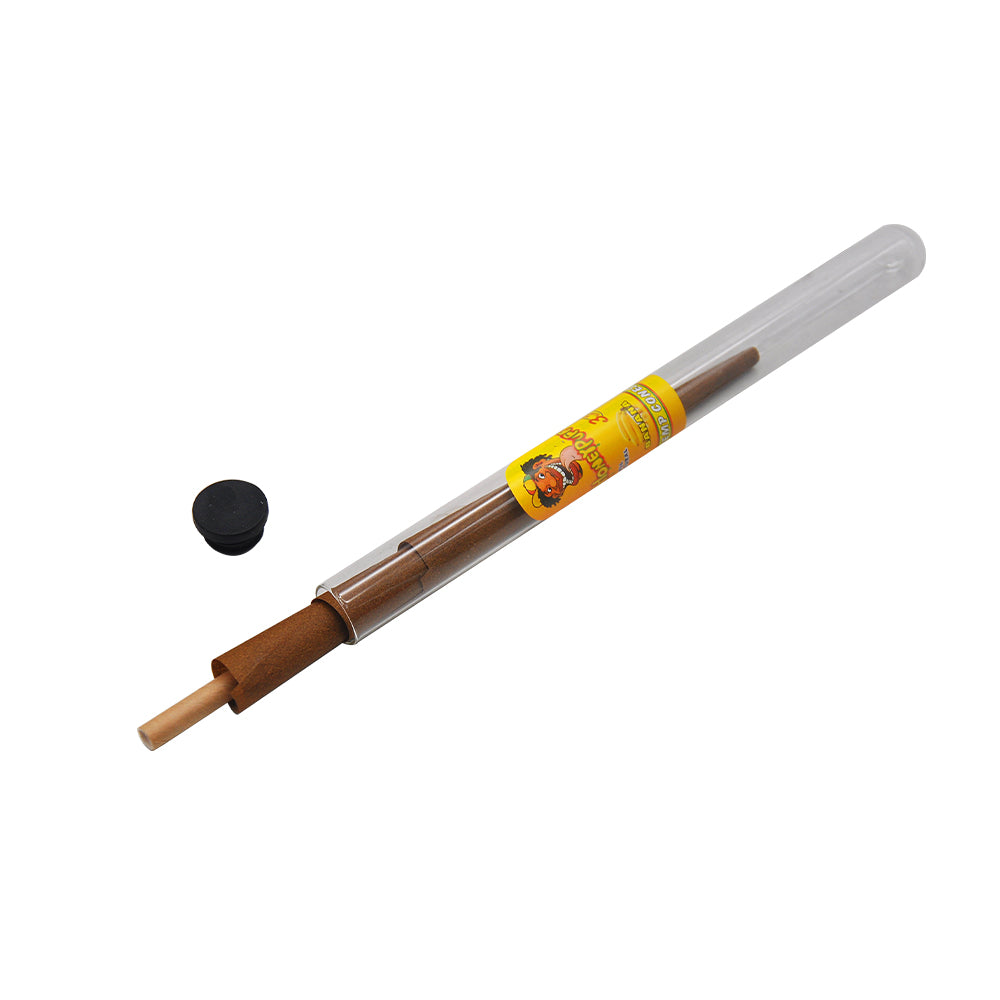 HONEYPUFF Banana Flavors Pre Rolled Cones with Tips, King Size Pre Rolled Rolling Paper, Natural Rolling Papers & Glass Cigarette Holder, 3Cone/Tube 24Tubes/Box