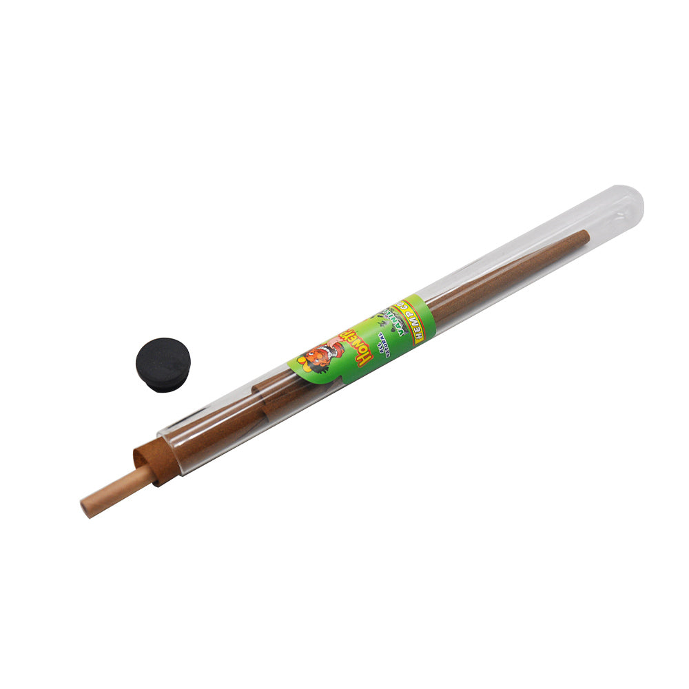 HONEYPUFF Vanilla Flavors Pre Rolled Cones with Tips, King Size Pre Rolled Rolling Paper, Natural Rolling Papers & Glass Cigarette Holder, 3Cone/Tube 24Tubes/Box