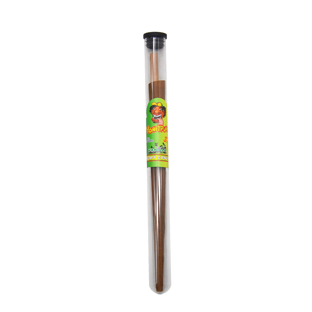 HONEYPUFF Vanilla Flavors Pre Rolled Cones with Tips, King Size Pre Rolled Rolling Paper, Natural Rolling Papers & Glass Cigarette Holder, 3Cone/Tube 24Tubes/Box
