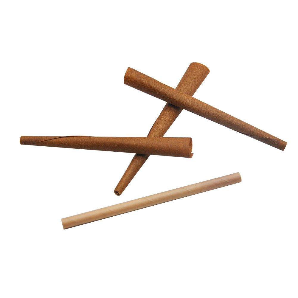HONEYPUFF Vanilla Flavors Pre Rolled Cones with Tips, King Size Pre Rolled Rolling Paper, Natural Rolling Papers & Glass Cigarette Holder, 3Cone/Tube 24Tubes/Box