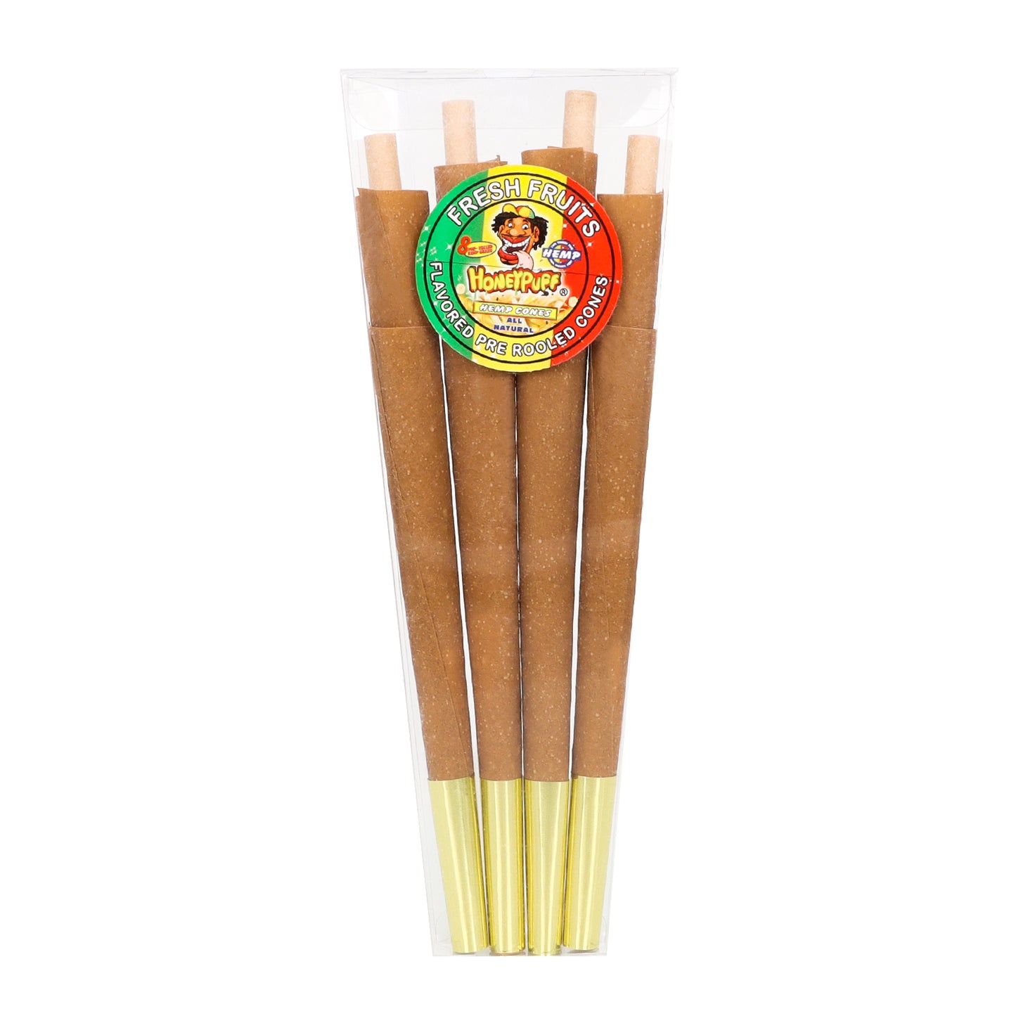 HONEYPUFF Fresh Fruit Flavored Pre Rolled Cones, King Size Rolling Cones with Tips, Slow Burning Rolling Papers, 8 Pcs / Pack 30 Packs / Box