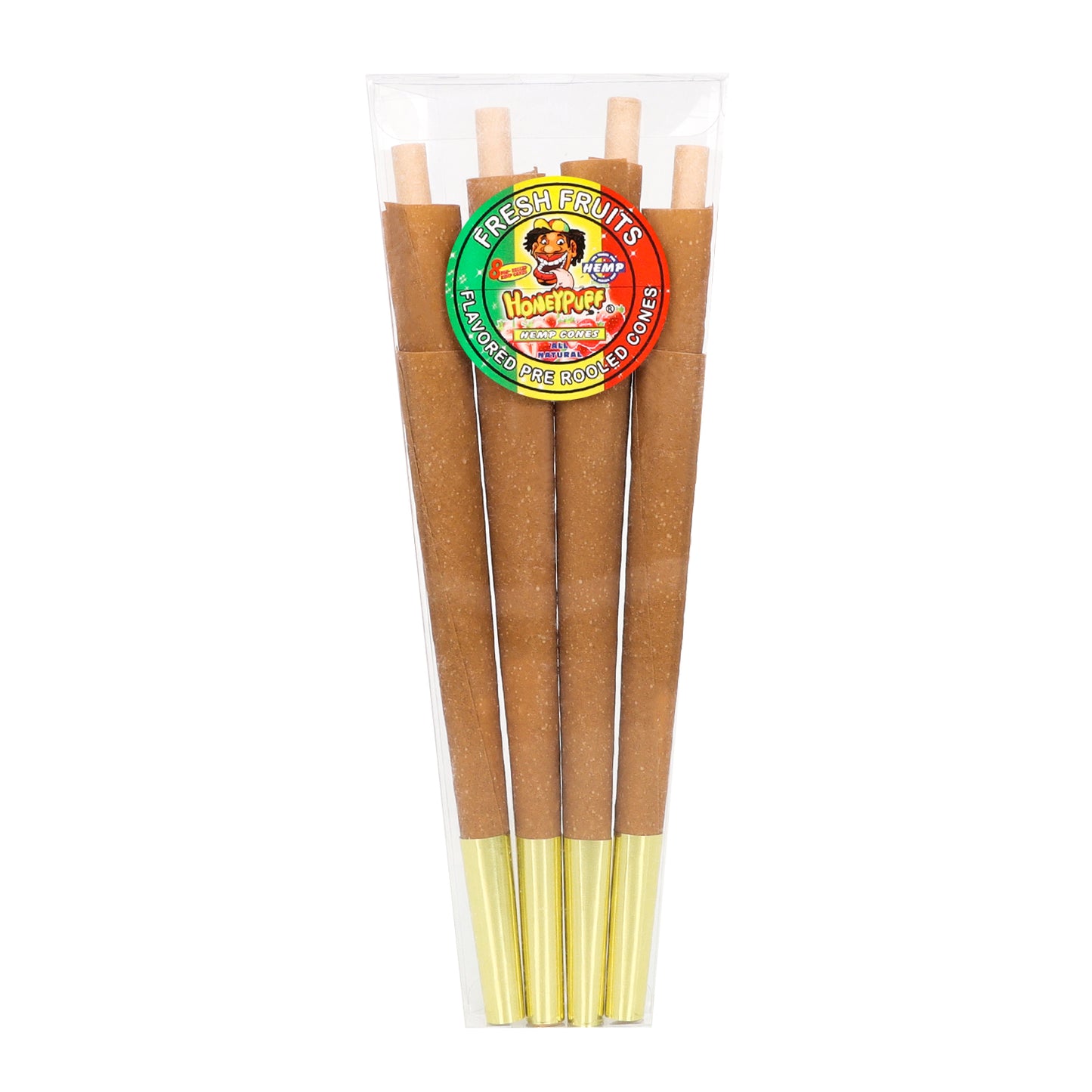 HONEYPUFF Fresh Fruit Flavored Pre Rolled Cones, King Size Rolling Cones with Tips, Slow Burning Rolling Papers, 8 Pcs / Pack 30 Packs / Box