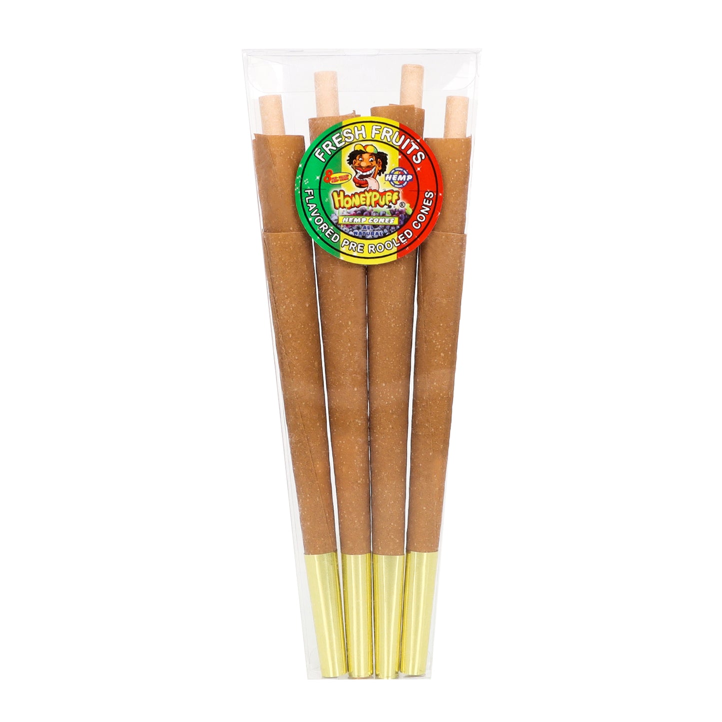 HONEYPUFF Fresh Fruit Flavored Pre Rolled Cones, King Size Rolling Cones with Tips, Slow Burning Rolling Papers, 8 Pcs / Pack 30 Packs / Box