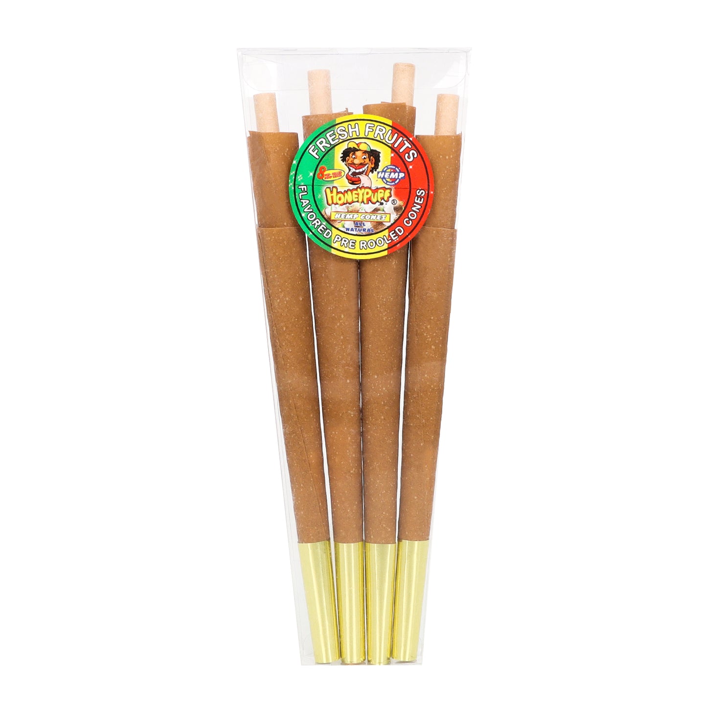 HONEYPUFF Fresh Fruit Flavored Pre Rolled Cones, King Size Rolling Cones with Tips, Slow Burning Rolling Papers, 8 Pcs / Pack 30 Packs / Box
