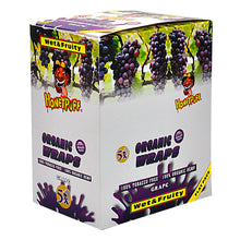 Load image into Gallery viewer, HONEYPUFF GRAPE Flavored KingSize Hemp Wraps Blunt Wrap Resealable Zip Pack